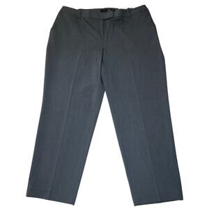 The Limited Dress Pants Woman’s Plus Size 18W Grey Slim Ankle Flat Front Stretch